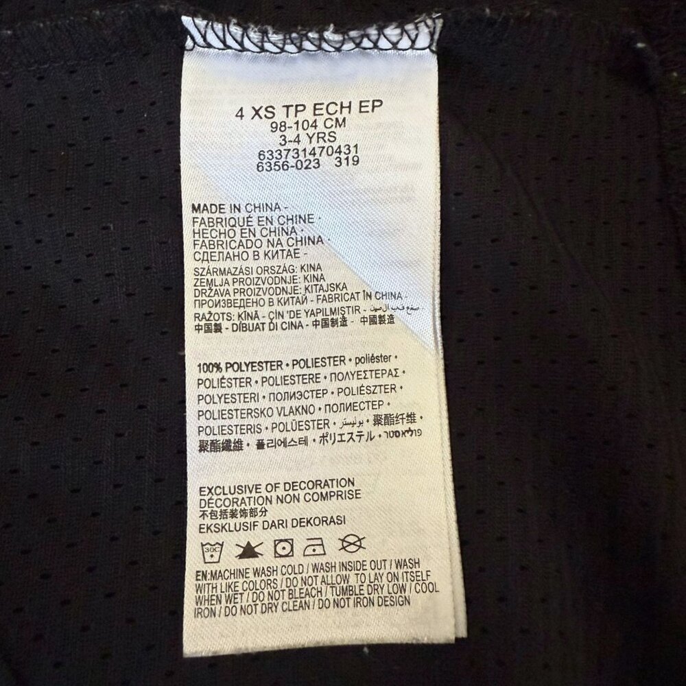 Nike Air Jordan Kids Jumpman Basketball Jersey Black Toddler Size Extra Small - Picture 8 of 10